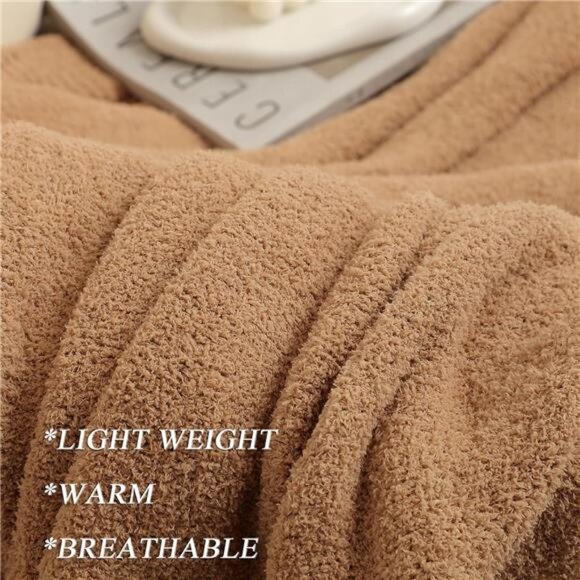 Super Soft Fluffy Throw Blanket Lightweight Cozy Warm Throw Blankets - Picture 4 of 7